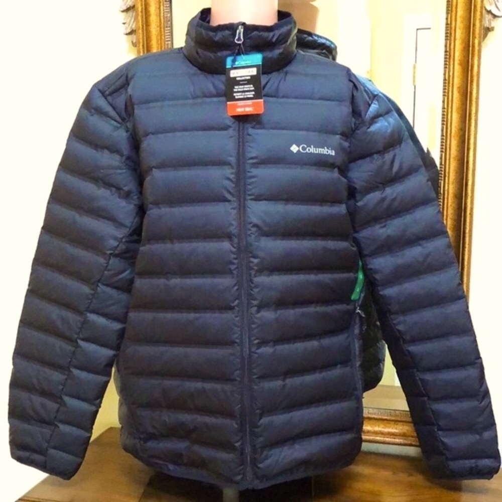 New Columbia Mens Heat Seal Black jacket. Size XL. Medium weight.